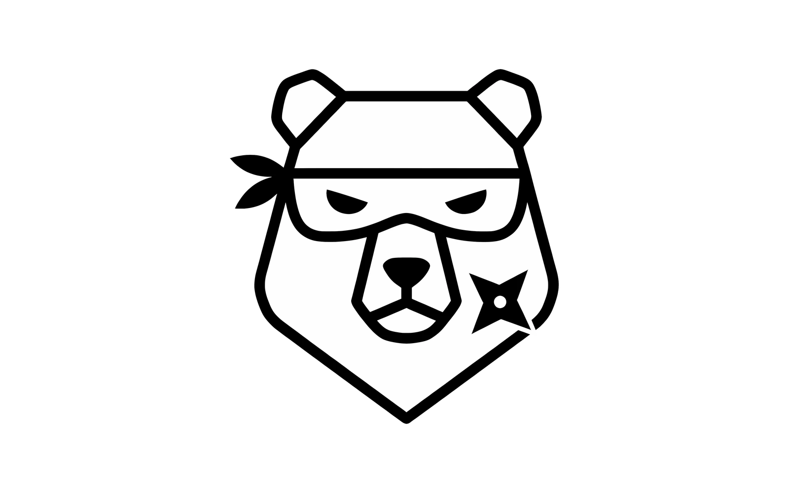 Page d’accueil Ninja Bears Studios avec logo et blocs de preuve