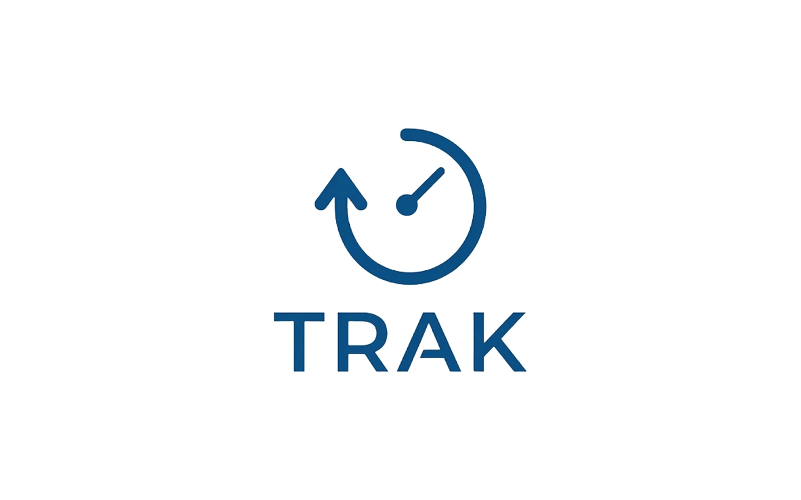 Interface Trak avec timer actif, projets, tâches, notes et graphique hebdomadaire